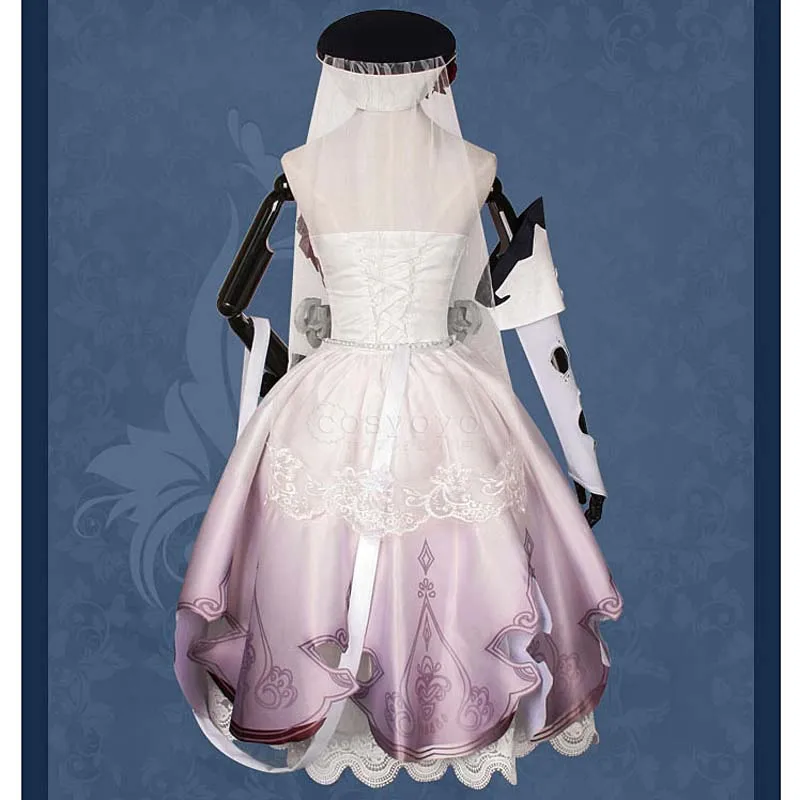 Косплей Любовь SINoALICE Алиса Косплей Костюм Dead Alice Shirayukihime Белоснежка готические монахи Косплей Костюм на заказ