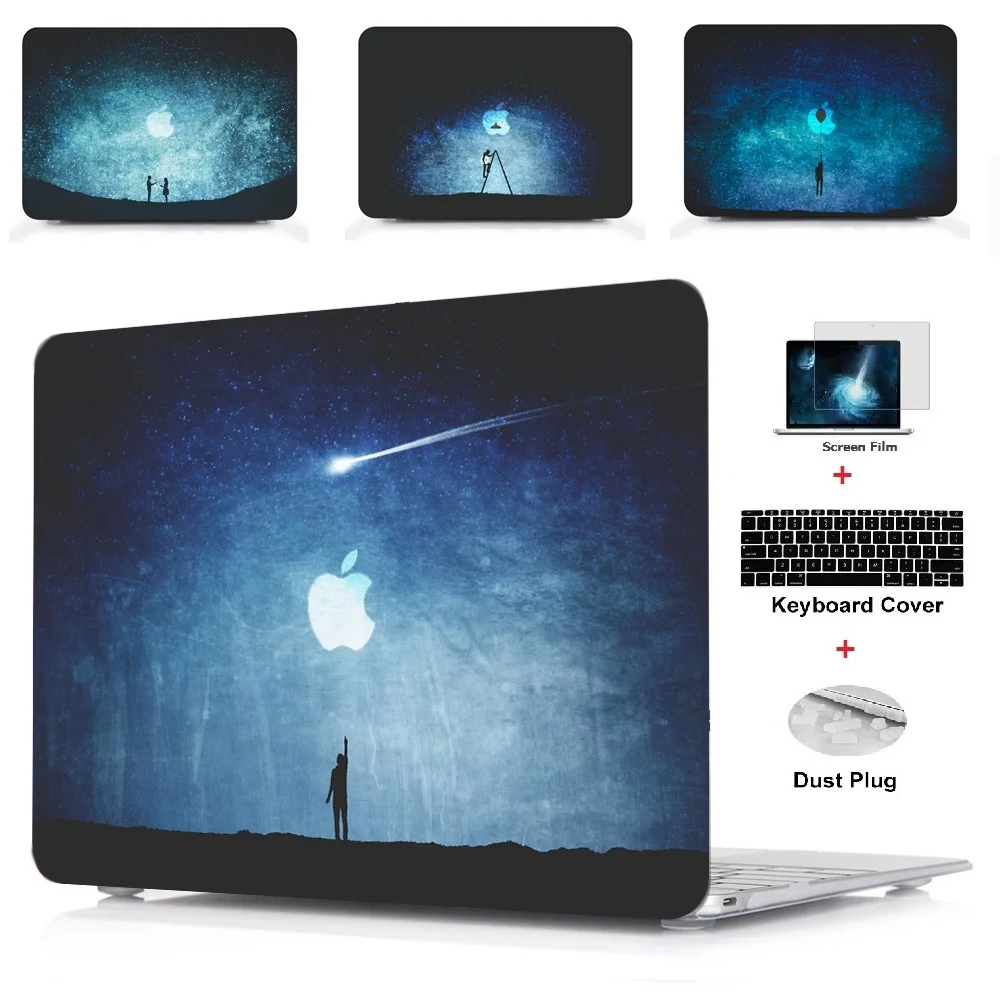 Чехол для планшета с цветным принтом Жесткий Apple Macbook Air 11 13 Pro Retina Touch Bar &amp ID 6 12 15 4