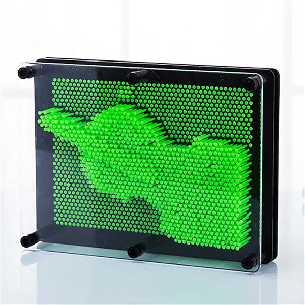 Green Трюк игрушки 3D антистресс клон отпечатков пальцев картина из игл кляп Рождественский детский подарок Дети Мальчики Девочки Шутки игрушка смешной подарок& xs - Цвет: Green
