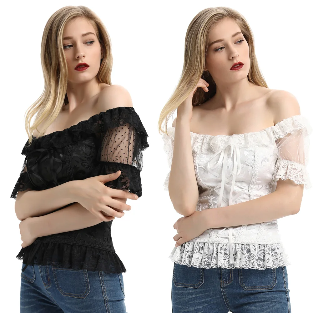 1x Женский Ренессанс стимпанк Готический сексуальный элегантный винтажный