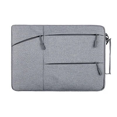 gray Сумка для ноутбука Macbook Air Pro retina 11 12 13,3 14 15 15,6 дюймов Многофункциональный чехол для ноутбука сумка для ноутбука женская мужская сумка - Цвет: gray