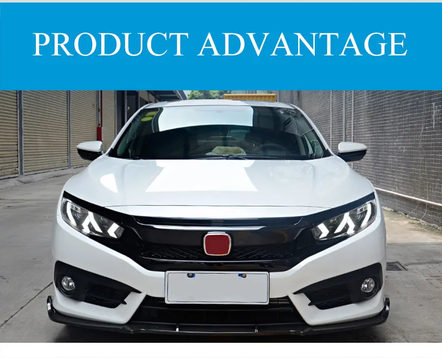 2 шт. светодиодный фары для Honda Civic- светодиодный Автомобильные фары ангельские глазки все светодиодный комплект протовотуманная подсветка Габаритные огни