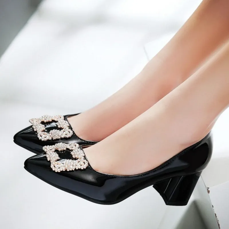 Новые модные очаровательные однотонные сексуальные туфли-лодочки Fanyuan на