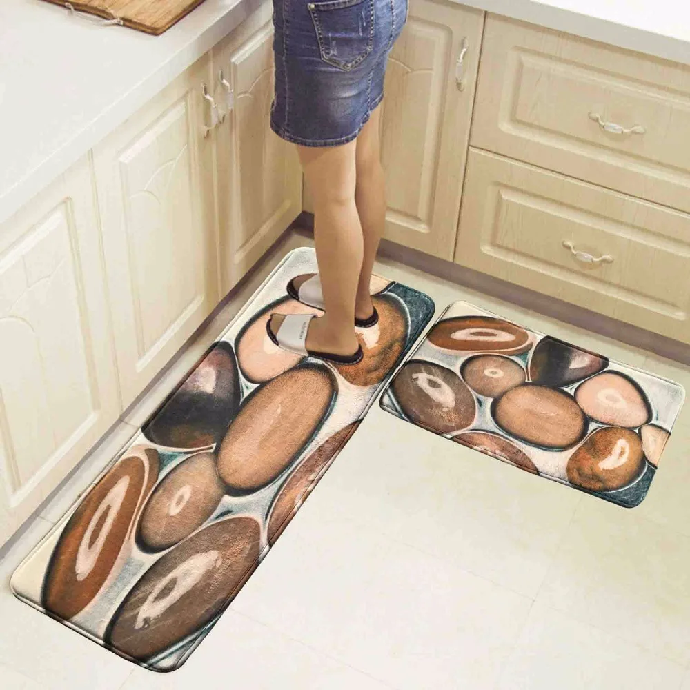 2 шт. кухонный коврик противоскользящие современные коврики для гостиной балкона