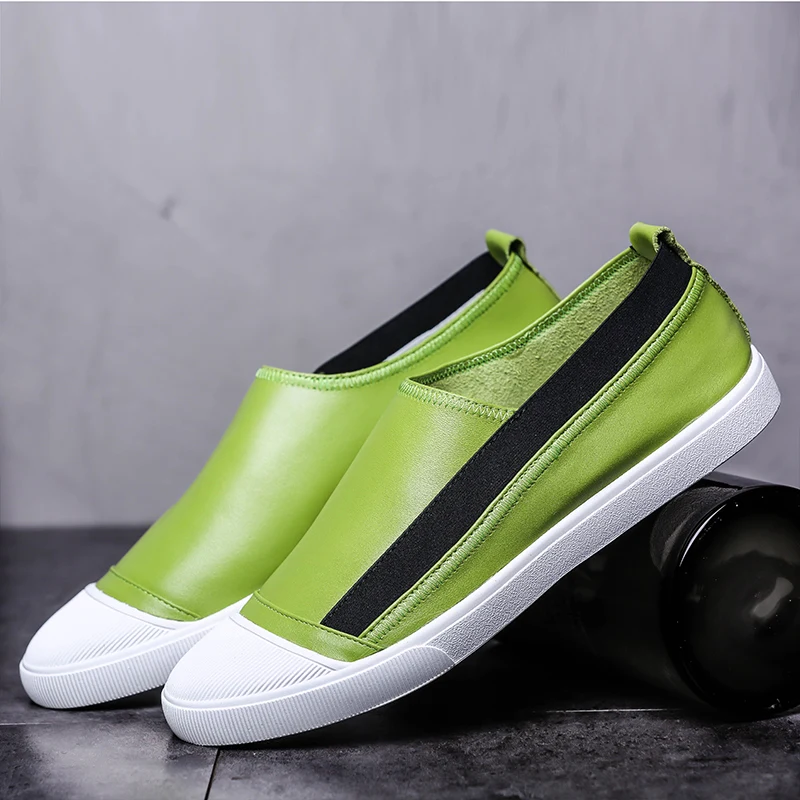 Новинка 2019 мужские кожаные лоферы повседневная обувь размер 38-44 кожаная мягкая