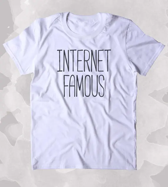Интернет рубашка знаменитая в соцсети наркоман блоггер Youtuber Tumblr одежда T shirt
