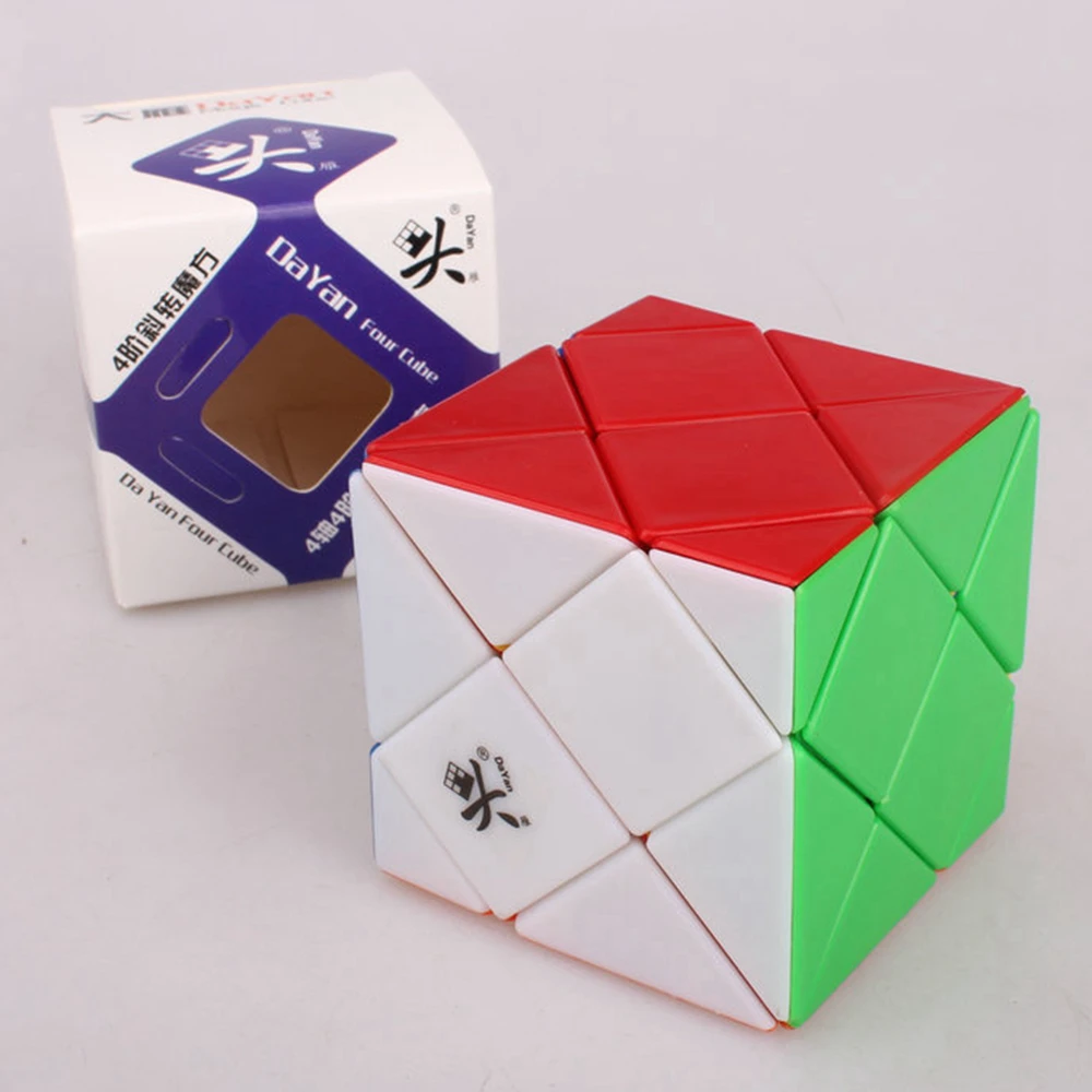 Бренд Dayan Four Dino Skew Magic Cube speed Puzzle 4-Axis 4-Rank Cubes Развивающие игрушки для детей