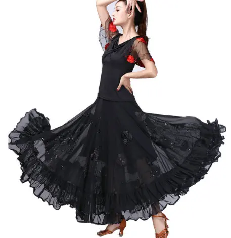 Женская длинная юбка для танцев костюм женский танца живота бальный топ платье