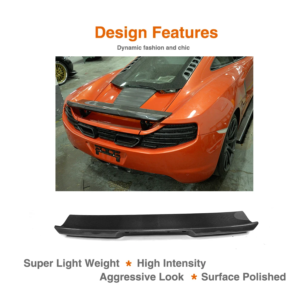 Углеродное волокно задний багажник спойлер активный Крылья для McLaren MP4 12C База