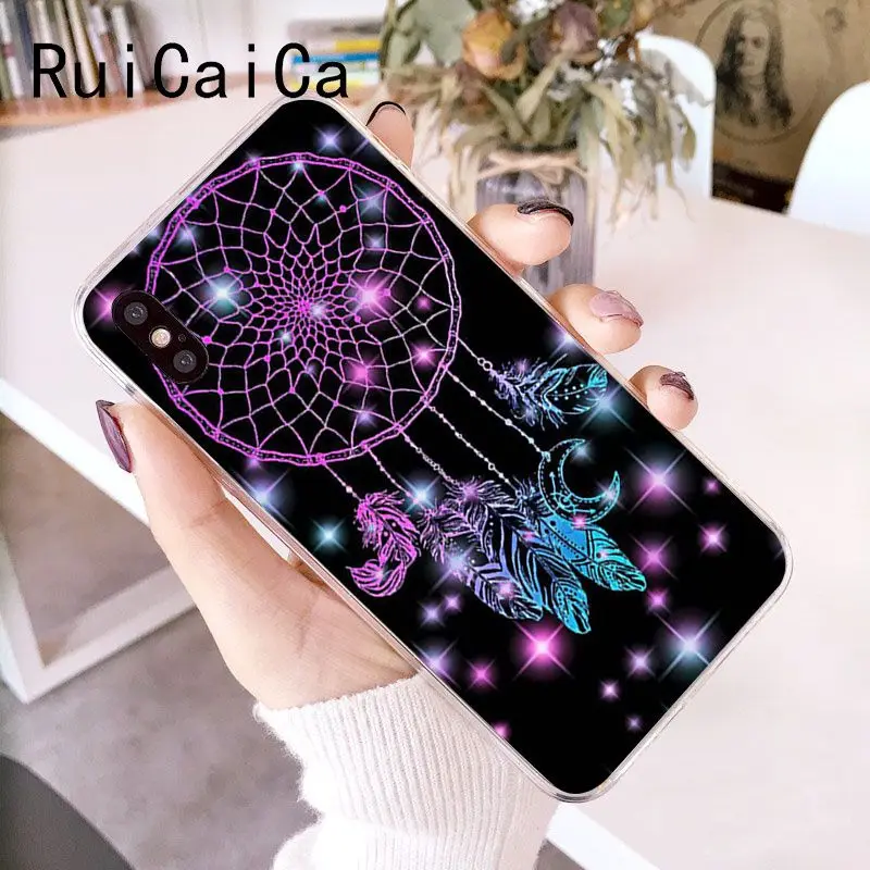 RuiCaiCa Mandala Dreancatcher Landscape DIY Printing Drawing Phone Case for iPhone X XS MAX 6 6s 7 7plus 8 8Plus 5 5S SE XR 10 | Мобильные