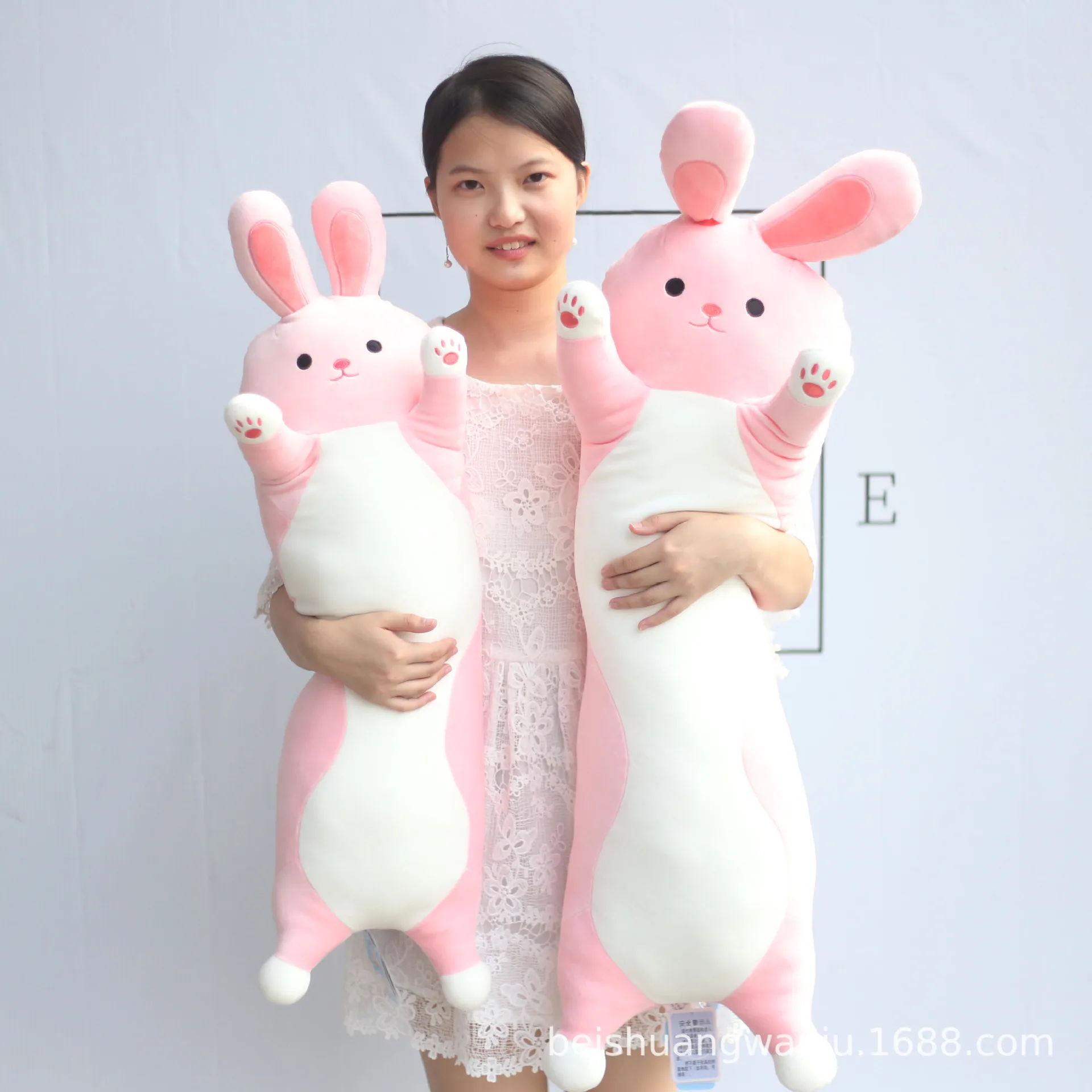 70CM 1 шт. милый кот поросенок кролик мультфильм плюшевые игрушки мягкие животные спящие длинные шеи декоративная подушка кукла 50~ 130 см Новинка - Цвет: 70CM