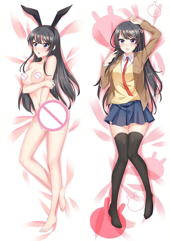MMF Rascal Not Dream of Bunny Girl Senpai (Aobuta) сексуальный чехол для подушки Mai Sakurajima наволочка тела