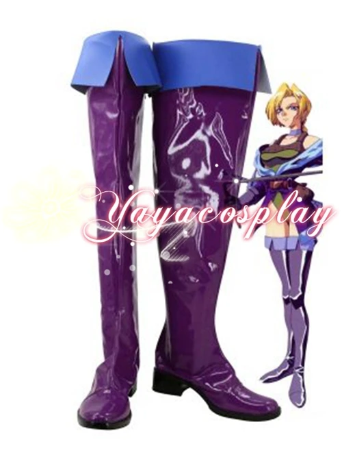 Freeshipping Castlevania Cosplay Soni Belmont Purple Boots shoes Custom made to Halloween Christmas festival | Тематическая одежда
