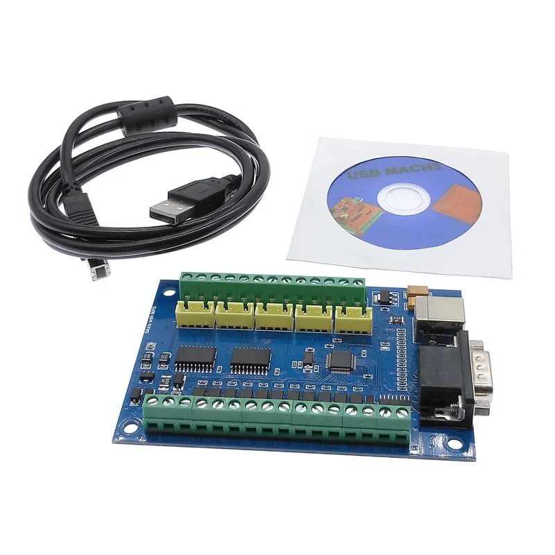 CNC драйвер платы breakout board USB MACH3 гравировальный станок 5 осей с MPG шаговый контроллер движения карты