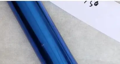 blue Голографическая фольга горячего тиснения для бумаги или пластика красочные 80 мм x 120 м тепло тиснения фольги бумага - Цвет: blue