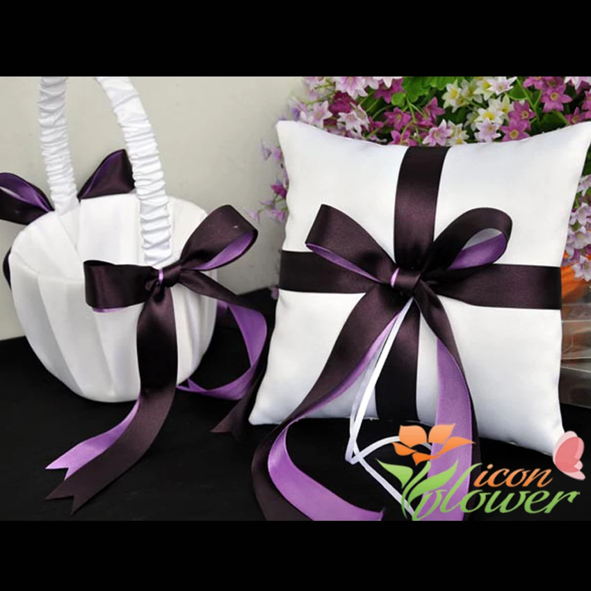 5 шт./компл. фиолетовая фотокольцо подушка гостевая книга + набор ручек цветок