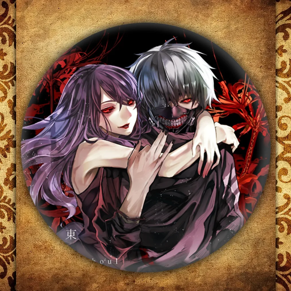 Аниме Токийский Гуль значок Модная японская мультяшная фигурка MooYen Kim круглая
