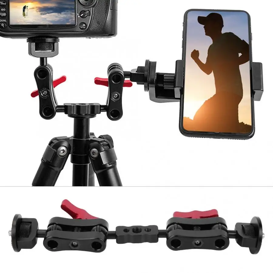 VBESTLIFE многофункциональная шаровая Головка 1/4 ''магический кронштейн адаптер Аксессуары для камеры вращение на 360 Градусов Подставка для монитора(длинная