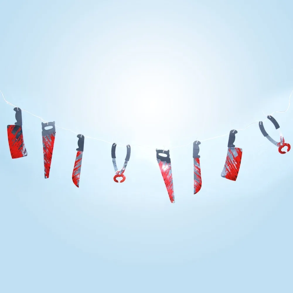 

Horror Spooky Halloween Party Haunted House Hanging Garland Pennant Banner Decoration BZ