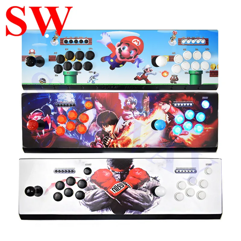 

Pandora's Box 6 1300 in 1 fighting Family game for 2 players joystick/push button arcade console support user add games HD VGA