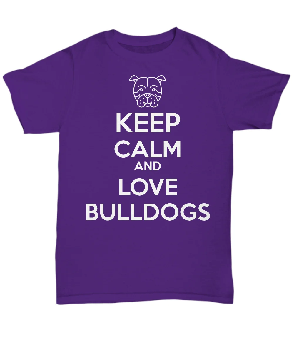 Новинка 2019 модная брендовая футболка повседневная с надписью Keep Calm And Love Bull