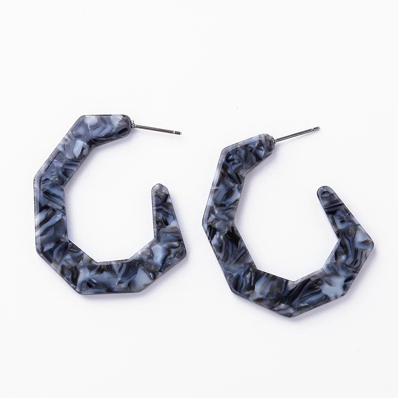 Новые трендовые Черепаховые серьги Brincos для женщин геометрические акриловые