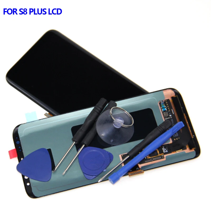 Для samsung Galaxy S8 Plus lcd s Super AMOLED ЖК дисплей сенсорный экран + бесплатный инструмент для