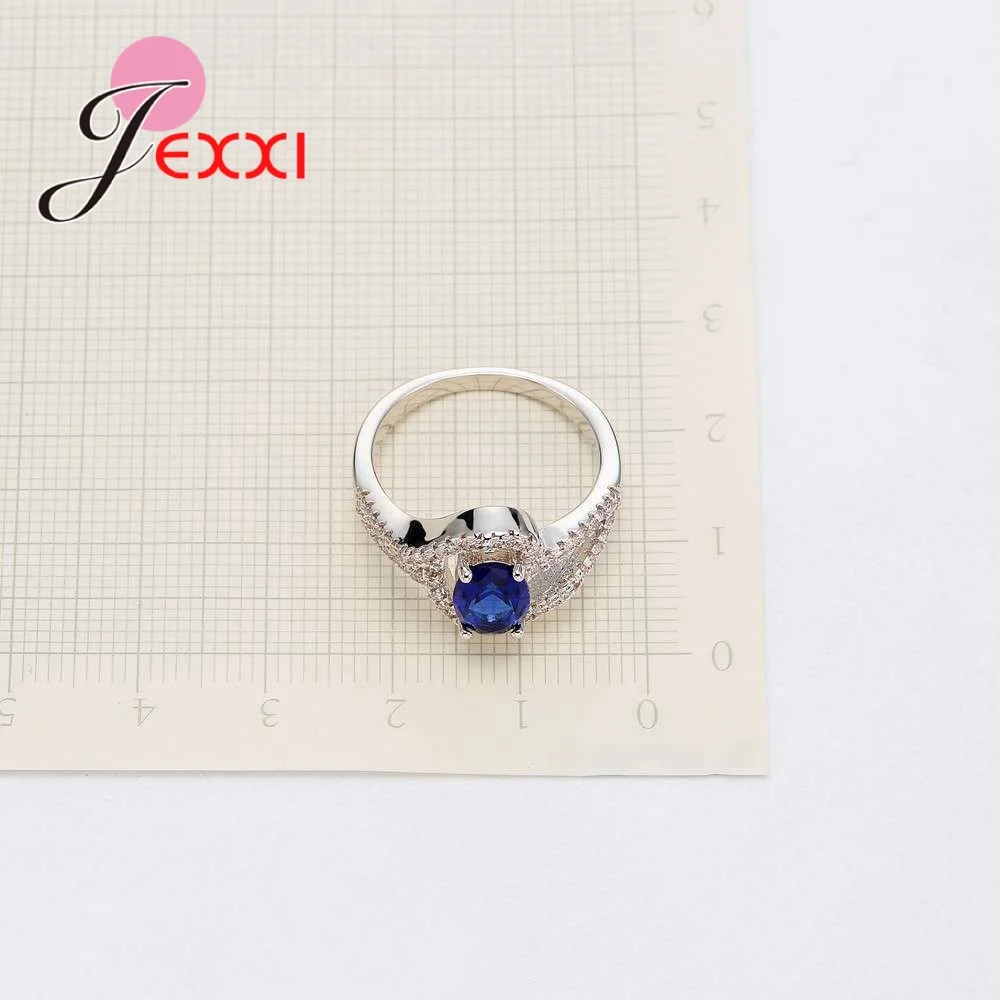 Женская Свадебная вечеринка кристаллы Anel Bijoux Стерлинговое Серебро 925 пробы