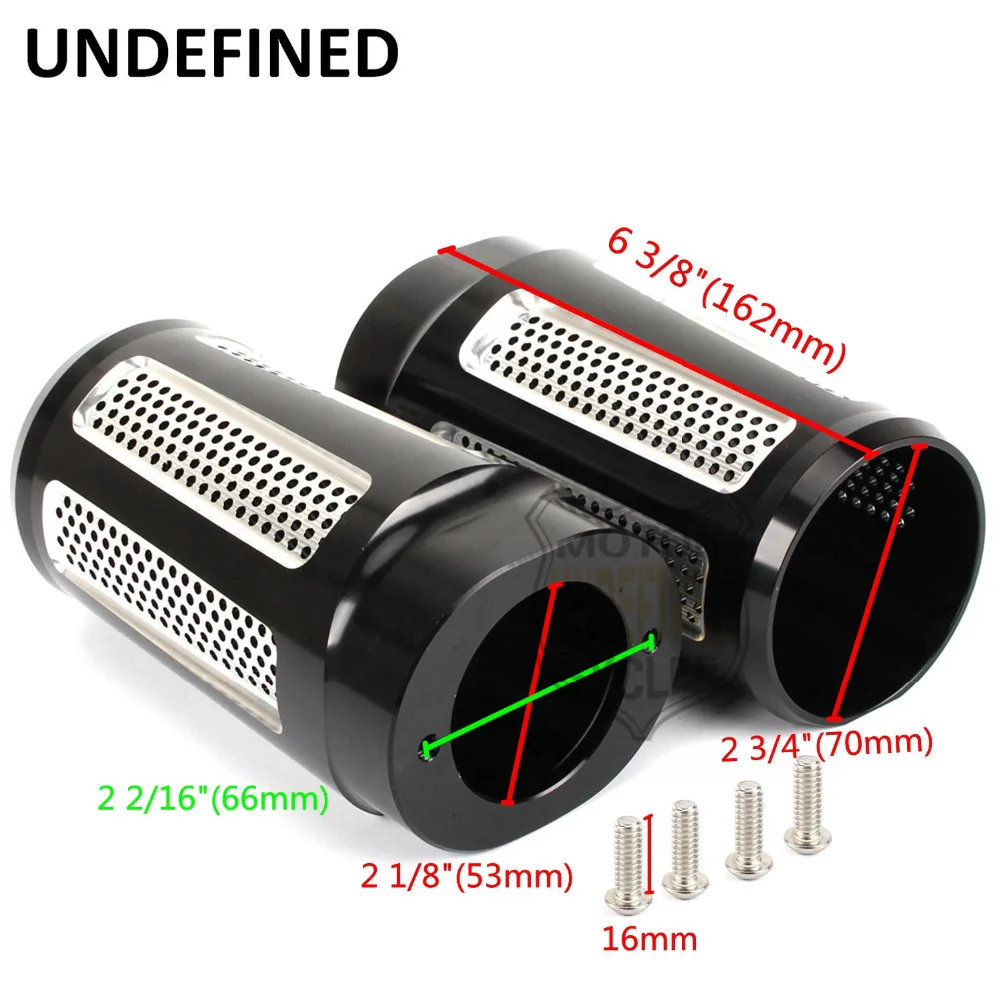 Мотоцикл Черная вилка загрузки слайдер Чехлы корова плотные отверстия Алюминий