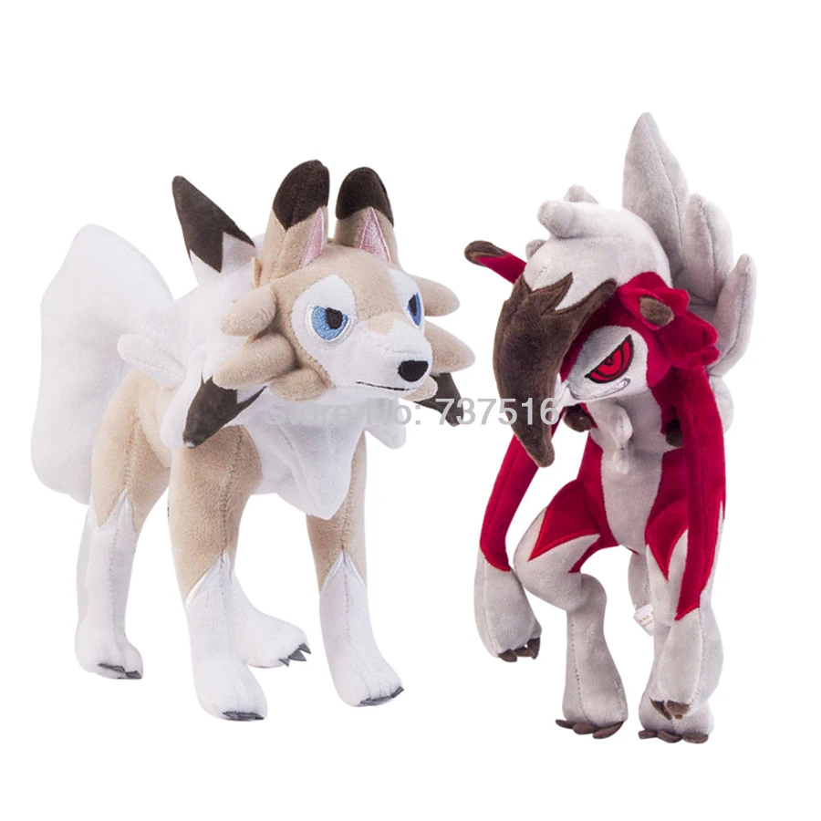 Новые мягкие животные солнце и луна Lycanroc Полночь полудня Сумерки мечта формы плюшевые мягкие куклы детские игрушки-персонажи 9-10 дюймов подарок
