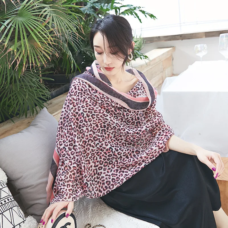2019 Women Leopard Printed Cotton Scarf Shawls Wraps Hijabs 10pcs/Lot |