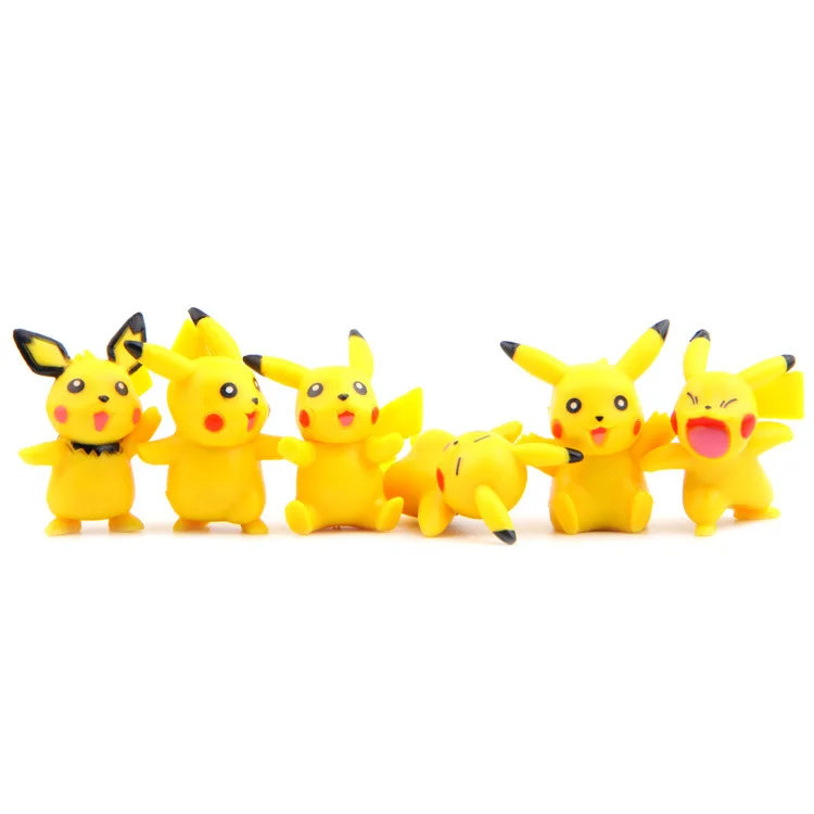 18 шт./компл. и 12 Kawaii Cute Pikachu аниме фигурка ПВХ модель украшения игрушки|anime action