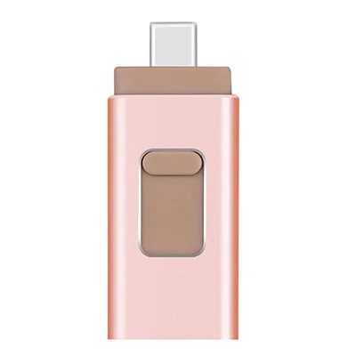 Rose Gold 4 в 1 USB флеш-накопитель типа C 32 Гб OTG USB флешка 16 Гб 64 Гб 128 ГБ 32 ГБ металлическая Флешка USB память 16G для Windows Прямая поставка - Цвет: Rose Gold