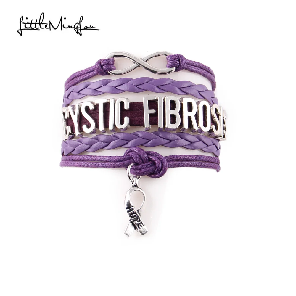 Маленький Браслет MingLou Infinity hope браслет из кистозного фиброза с лентами мужские и