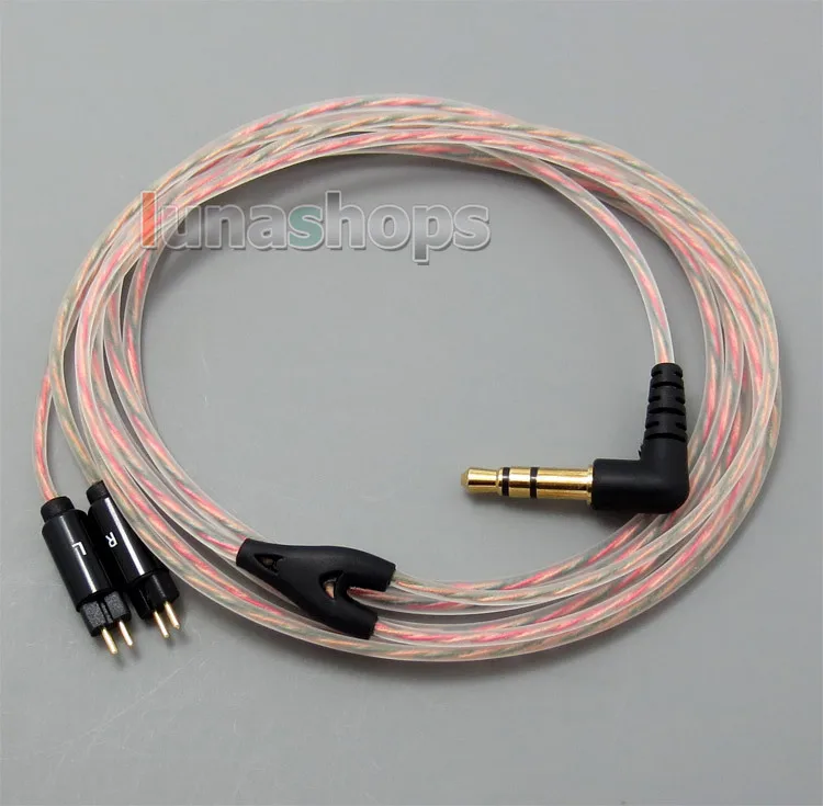 LN004460 5N OFC мягкая прозрачная кожа кабель для наушников Westone W4r JH аудио 0 78 мм