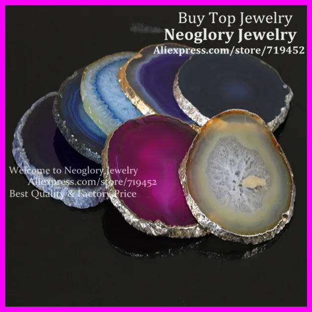 Полудрагоценные камни подставка для чашек стеклянная напитков Кварцевая Жеода 5