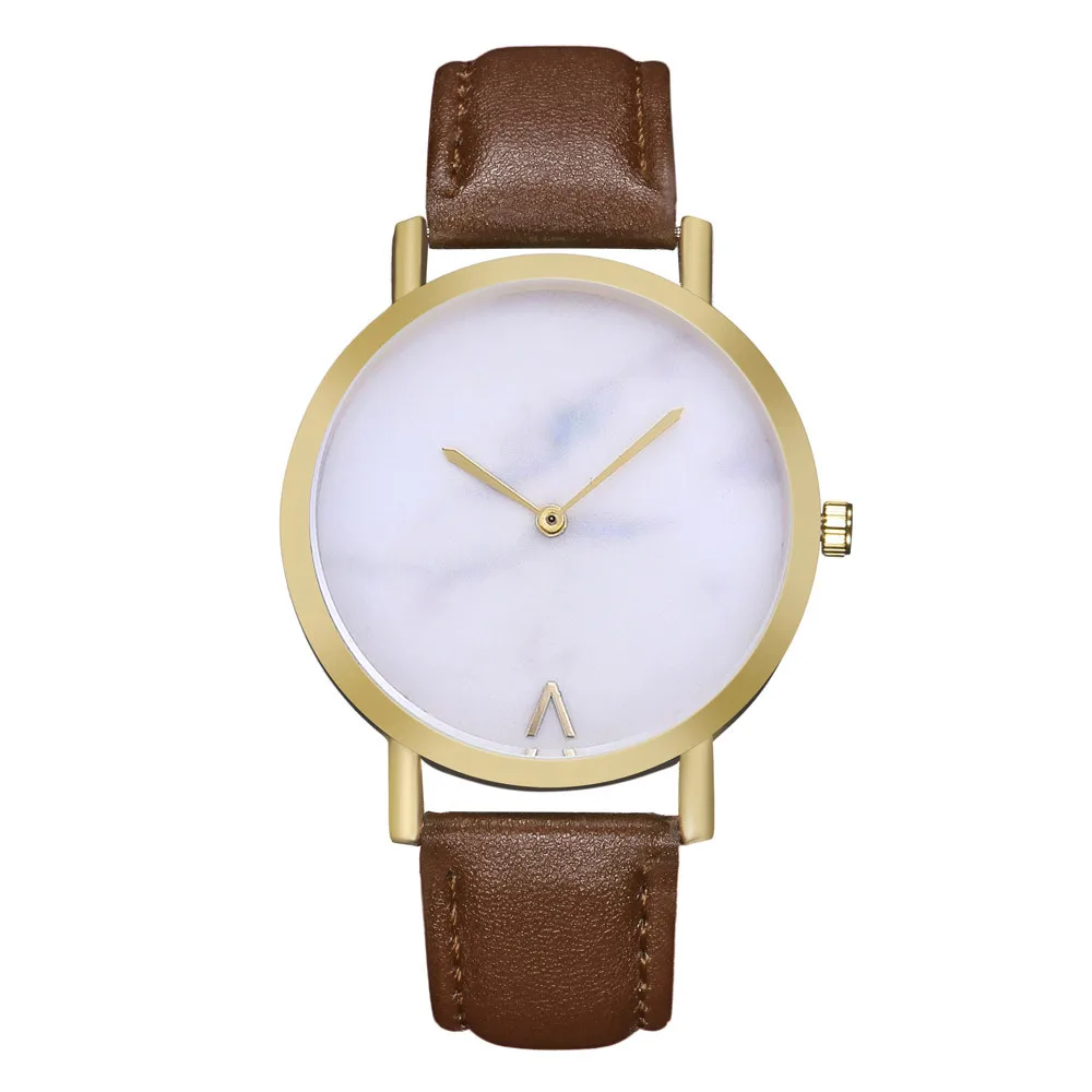 Новинка 2019 Модные женские кожаные повседневные часы Роскошные Аналоговые