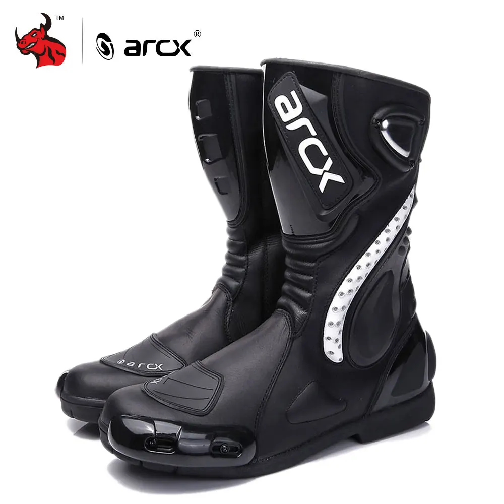

ARCX Motorcycle Boots Motocross Boots Men Waterproof Moto Boots Motorbike Riding Boots Black Botas Moto Motorcycle Shoes