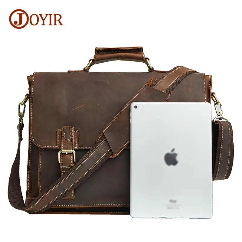 Сумка-мессенджер JOYIR мужская из натуральной кожи брендовая сумочка-тоут