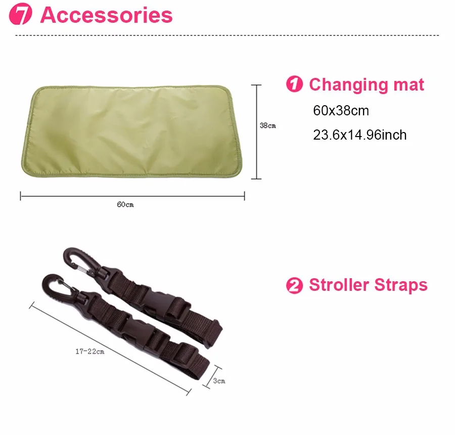 Barato COLORLAND-mochilas Elegantes De Gran Capacidad Para Pañales De Bebé, Bolsos Con Cambiador De Estera, Bolsa De Pañal Multifuncional Para Mamá, Novedad