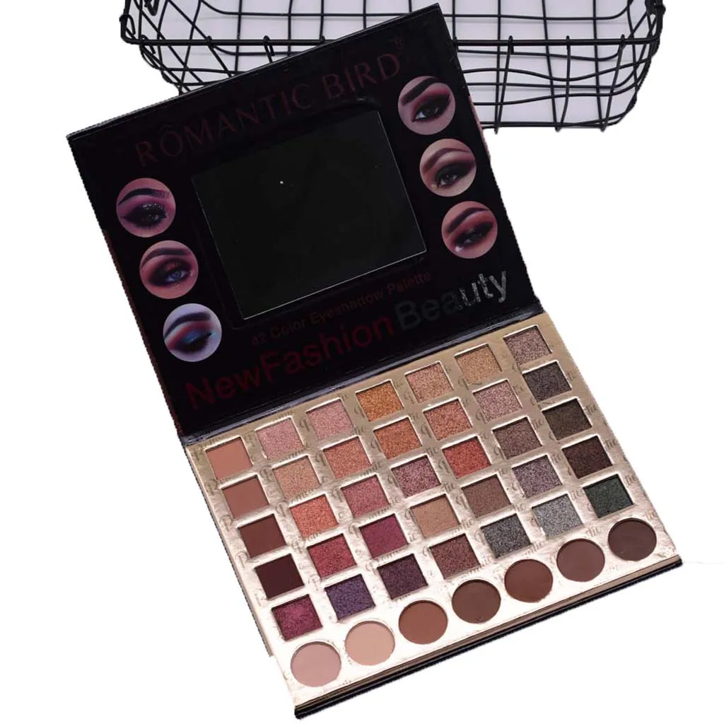 Романтическая птица 42 цвета блеск для век металлик пюре картофель тени Палитра