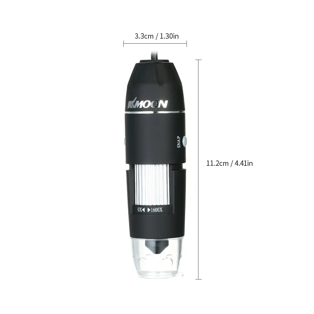 KKmoon USB Цифровые микроскопы с OTG Функция 1600X увеличительный эндоскоп 8 светодиодный