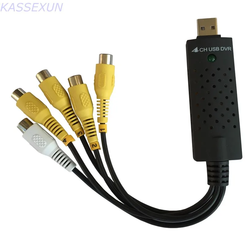 USB2.0 4 канала Карта видеозахвата с 1 канальный аудио видеонаблюдение 25fps