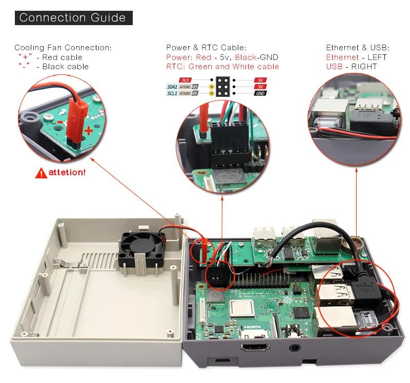 Чехол NESPi Pro с RTC Raspberry Pi 3 B+ Plus, Классический чехол NES в стиле игровой консоли для Raspberry Pi 3 Model B+, 3B