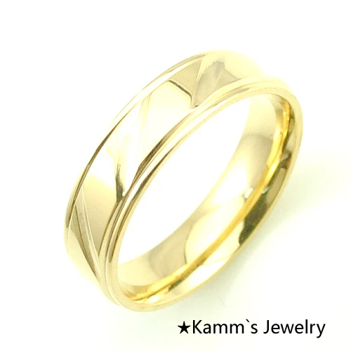 6 мм ширина модные кольца из нержавеющей стали для женщин и мужчин обручальные