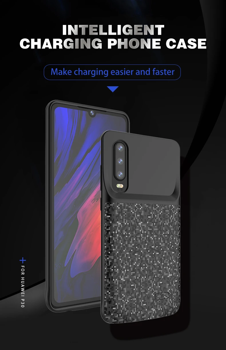 4700 мАч чехол для зарядного устройства для huawei P30 power Bank для huawei P30 Pro Чехол для аккумулятора мягкий чехол для зарядки для huawei P30 Lite