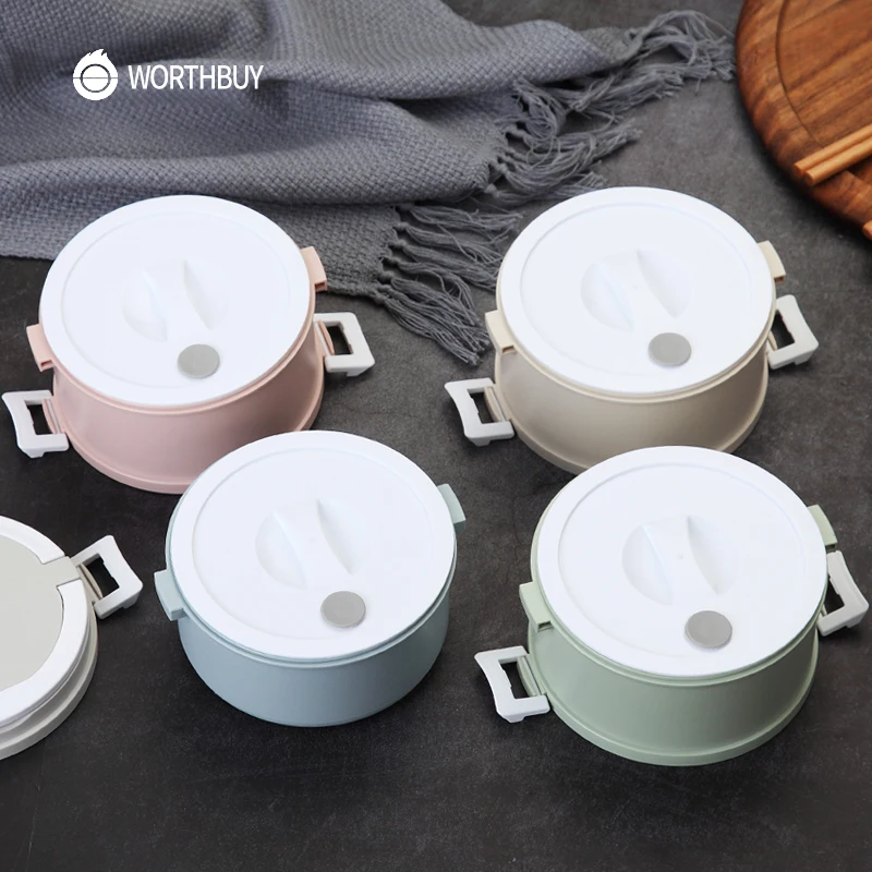 WORTHBUY японский микроволновый пластиковый Ланч-бокс для детей Bento box портативный герметичный Bento Ланч-бокс контейнер для еды