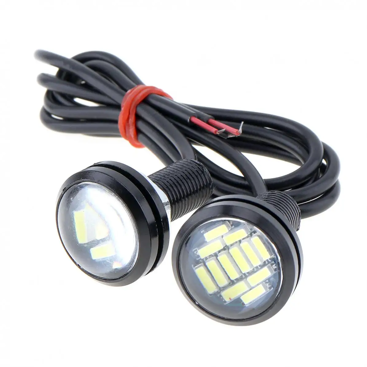 10 шт./компл. 23 мм орлиный глаз 4014 12SMD белая 12 В Автомобильная противотуманная лампа