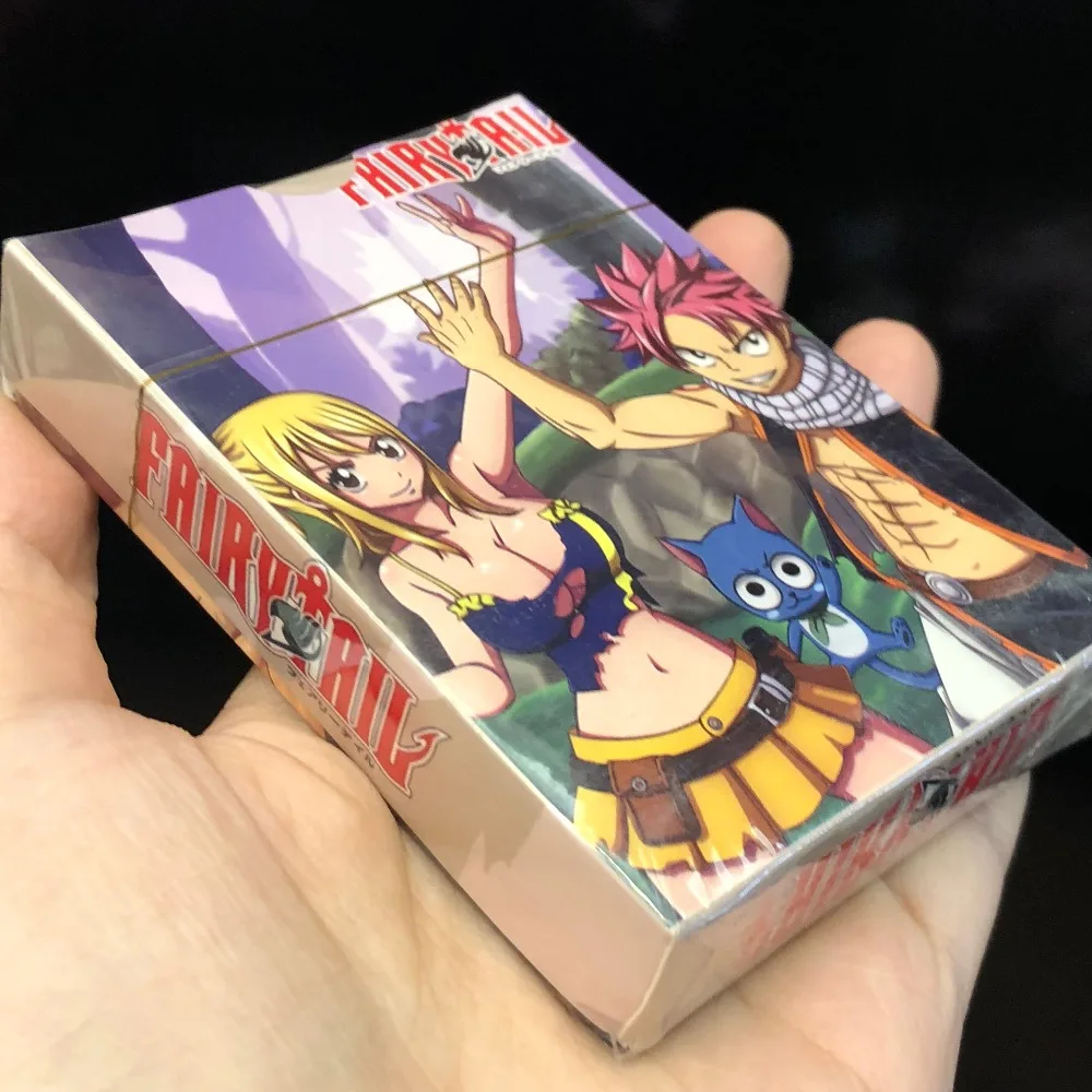 54 шт./пара покер настольная игра Fairytail Настольная мультфильм игры карты счастливы