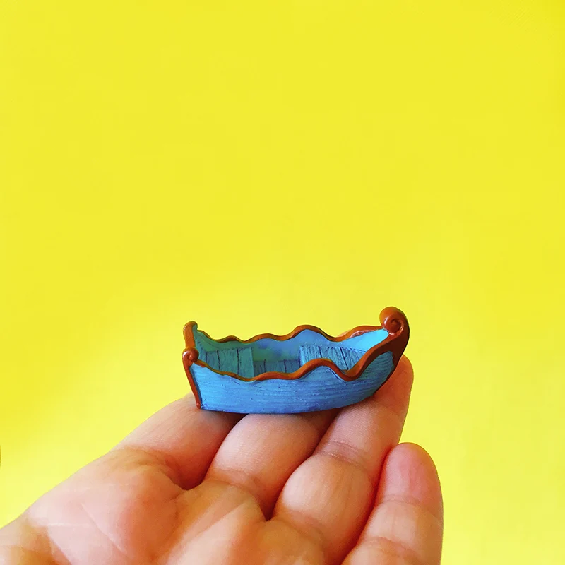 10 blue boat 10 шт. парусная лодка/Кукольный дом/миниатюра/Прекрасный милый/Сказочный Садовый Гном/мох Декор террариума/ремесла/Бонсай/фигурка/diy принадлежности - Цвет: 10 blue boat
